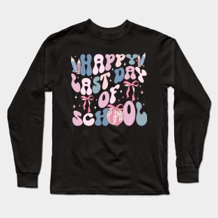 Happy Last Day Of School Teacher Women Grad Hello Summer Long Sleeve T-Shirt